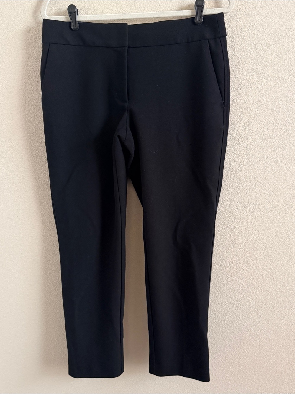 LOFT Julie Black Cropped Ankle Pants
